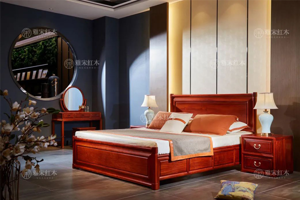 雅宋紅木：1.8米明韻大床B款